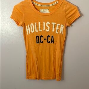 Hollister Vibrant Orange Tee with Graphic